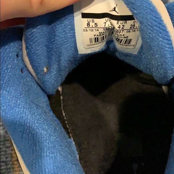 JORDAN 3 RETRO SPORT BLUE- SIZE 8.5 - Picture 5 of 6